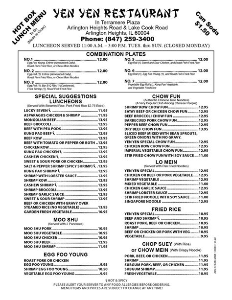 yen restaurant.